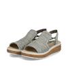 Rieker Knitted Wedge Slingback Sandal - Sage